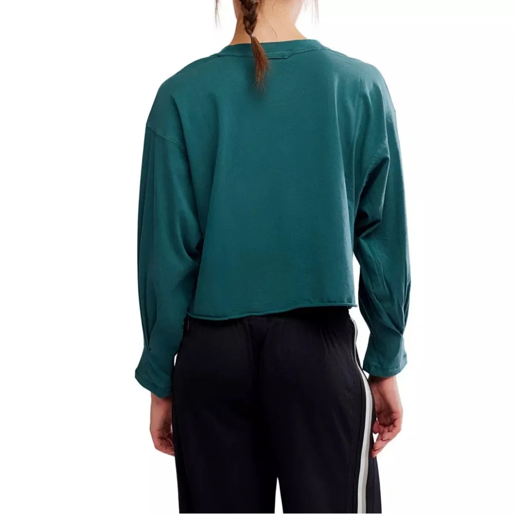 FP Movement by Free People Inspire Layer Long Sleeve Crop Top - Picture 6 of 8